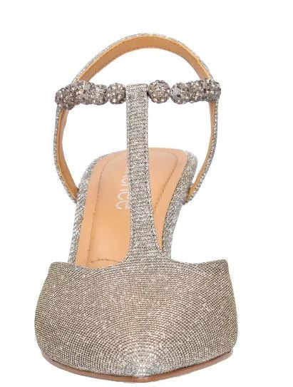 J. Renee Women's Nimah Pointed Toe Pump Pewter Dance Glitter J. Renee Women's Nimah Pointed Toe Pump Pewter Dance Glitter