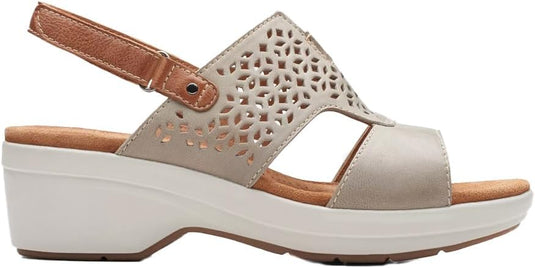 Clarks Women's Tuleah Sun Stone Leather Clarks Women's Tuleah Sun Stone Leather