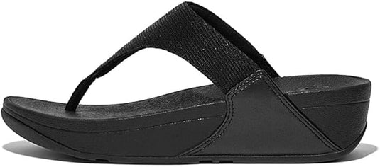 Fitflop Women's Lulu Shimmerlux Flip Flop Black Fitflop Women's Lulu Shimmerlux Flip Flop Black