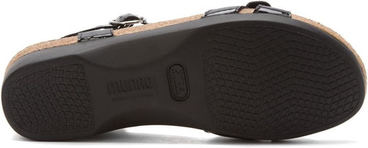 Munro Women's Donna Sandal Black Patent Munro Women's Donna Sandal Black Patent