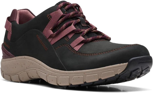 Clarks Women's Wave Range Ap Sneaker Black Combi Clarks Women's Wave Range Ap Sneaker Black Combi