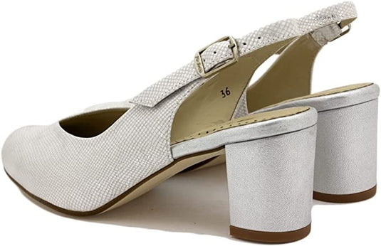 Piesanto Women's Dress Shoe Metal Silver 220230 Piesanto Women's Dress Shoe Metal Silver 220230