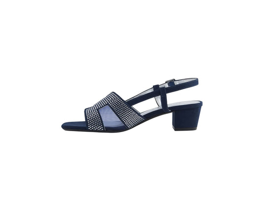David Tate Women's AMBER Sandals Navy Nova Suede David Tate Women's AMBER Sandals Navy Nova Suede