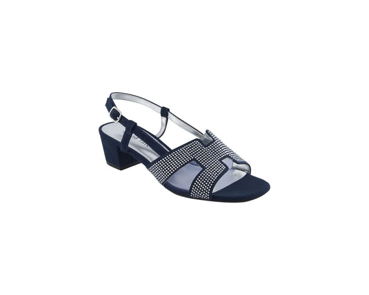 David Tate Women's AMBER Sandals Navy Nova Suede David Tate Women's AMBER Sandals Navy Nova Suede