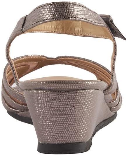 David Tate Women's Admire Pewter Lizard Print David Tate Women's Admire Pewter Lizard Print