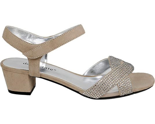 David Tate Women's RAIN Sandals Champagne Nova Suede