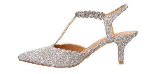 J. Renee Women's Nimah Pointed Toe Pump Pewter Dance Glitter J. Renee Women's Nimah Pointed Toe Pump Pewter Dance Glitter