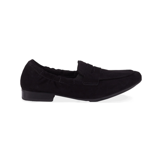 Ros Hommerson Women's Trish Loafer Black Suede Leather