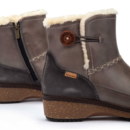 Pikolinos Women's GRANADA zip fastening Flat ankle boots Dark Gray Pikolinos Women's GRANADA zip fastening Flat ankle boots Dark Gray