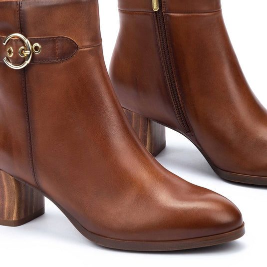 Pikolinos Women's CALAFAT W1Z Wide heel ankle boots Cuero Pikolinos Women's CALAFAT W1Z Wide heel ankle boots Cuero