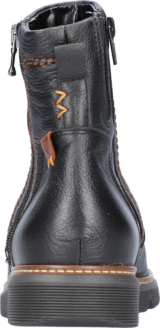 Waldlaufer Women's K-Gesa Black Leather Waldlaufer Women's K-Gesa Black Leather