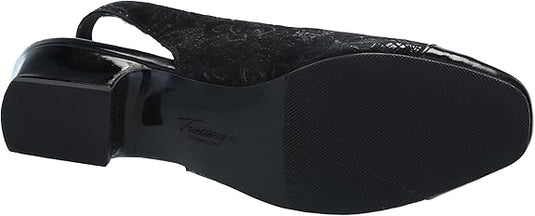 Trotters Women's Dea Slingback Sandals Black Floral Trotters Women's Dea Slingback Sandals Black Floral