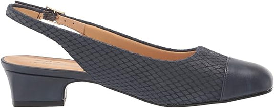 Trotters Women's Dea Slingback Sandals Navy Diamond Trotters Women's Dea Slingback Sandals Navy Diamond