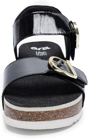ARA Women Nora | Norderney Wedge Sandal Black ARA Women Nora | Norderney Wedge Sandal Black