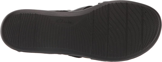 Clarks Women's Laurieannholly Sandals Black Leather Clarks Women's Laurieannholly Sandals Black Leather