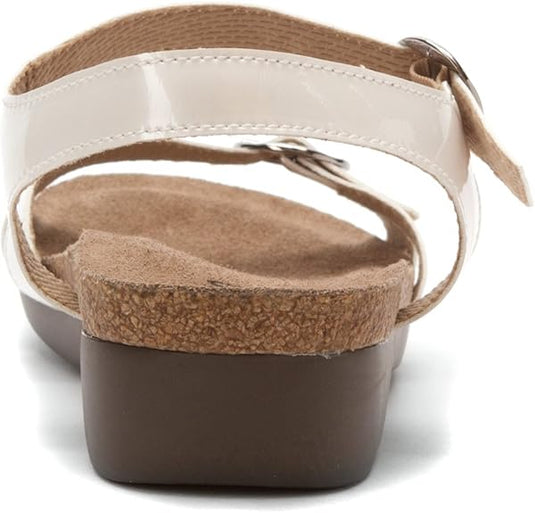 Munro Women's Donna Sandal White Patent