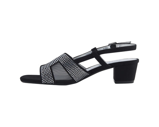 David Tate Women's AMBER Sandals Black Nova Suede David Tate Women's AMBER Sandals Black Nova Suede