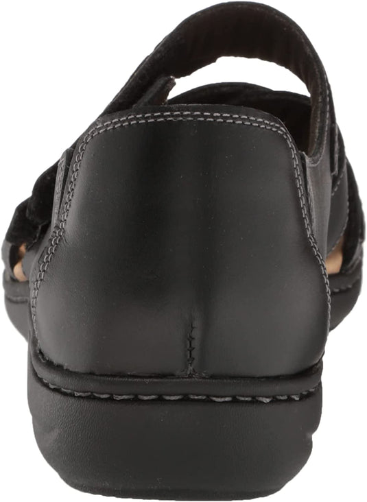 Clarks Women's Laurieannholly Sandals Black Leather Clarks Women's Laurieannholly Sandals Black Leather