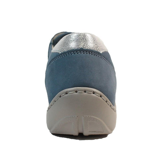 Waldlaufer Women's Henni Velcro Shoe 496H31 Denim Silver Waldlaufer Women's Henni Velcro Shoe 496H31 Denim Silver