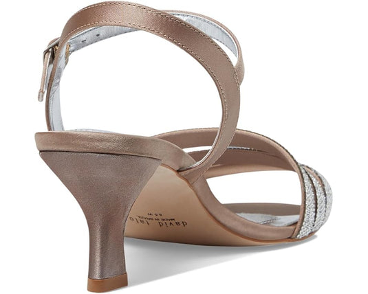 David Tate Women's Trio Evening Sandal Champayne