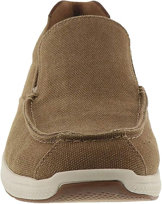 Florsheim Men's Great Lakes Canvas Moc Toe Slip-on Sand Florsheim Men's Great Lakes Canvas Moc Toe Slip-on Sand