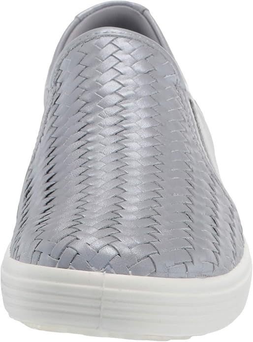 Ecco Women's Soft 7 Slip-On Silver Grey Metallic Ecco Women's Soft 7 Slip-On Silver Grey Metallic