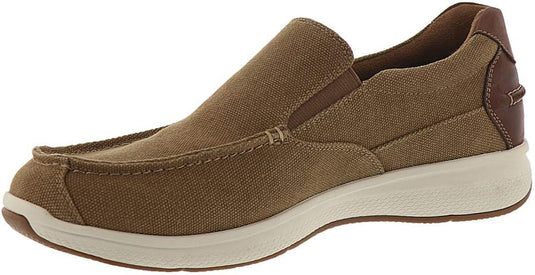 Florsheim Men's Great Lakes Canvas Moc Toe Slip-on Sand