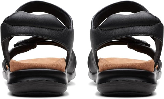 Clarks Women's Kitly Ave Sandal Black Leather Clarks Women's Kitly Ave Sandal Black Leather