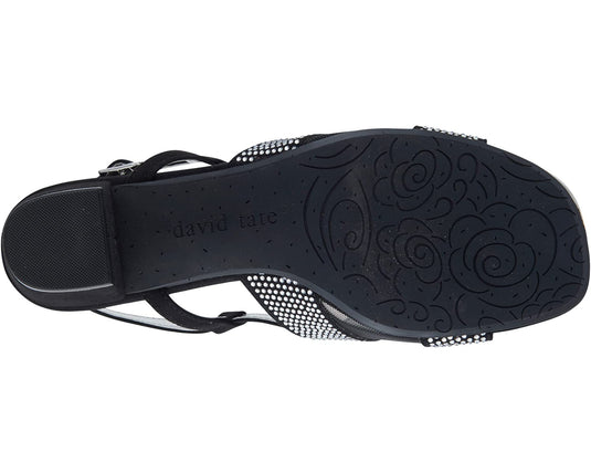 David Tate Women's AMBER Sandals Black Nova Suede David Tate Women's AMBER Sandals Black Nova Suede