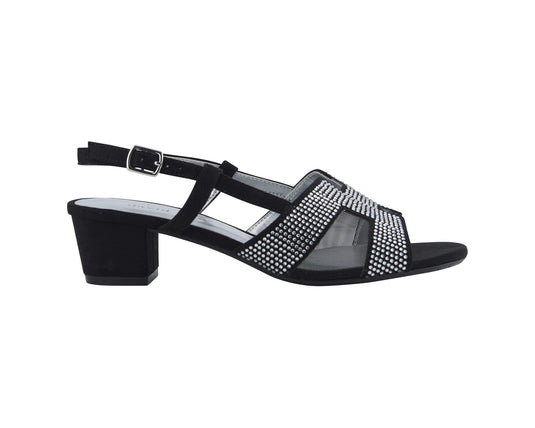 David Tate Women's AMBER Sandals Black Nova Suede David Tate Women's AMBER Sandals Black Nova Suede