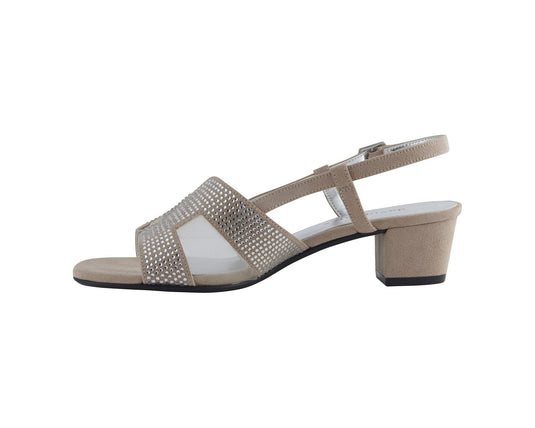 David Tate Women's AMBER Sandals Champagne Nova Suede David Tate Women's AMBER Sandals Champagne Nova Suede