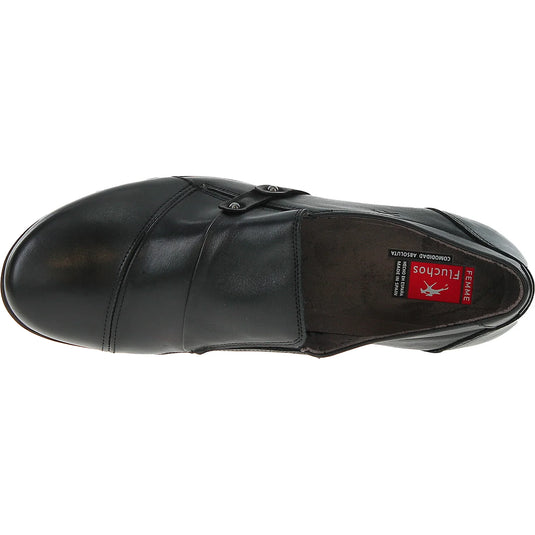 Fluchos Women's Noa 9154 Slip-on Black Leather Fluchos Women's Noa 9154 Slip-on Black Leather