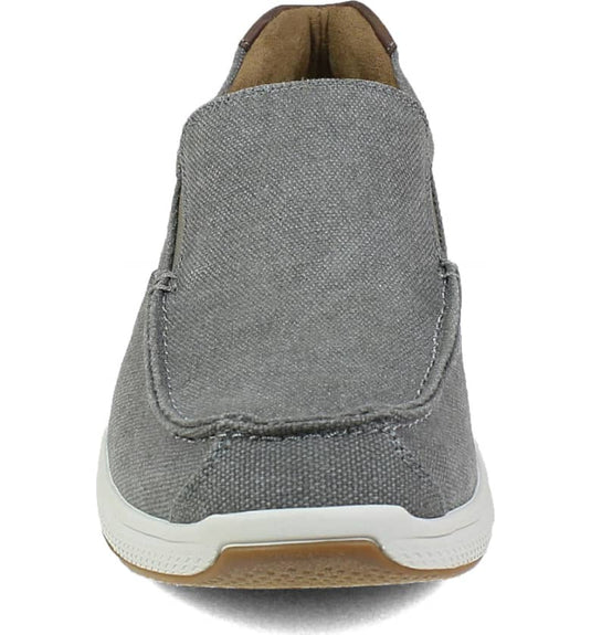 Florsheim Men's Great Lakes Canvas Moc Toe Slip-on Gray Florsheim Men's Great Lakes Canvas Moc Toe Slip-on Gray
