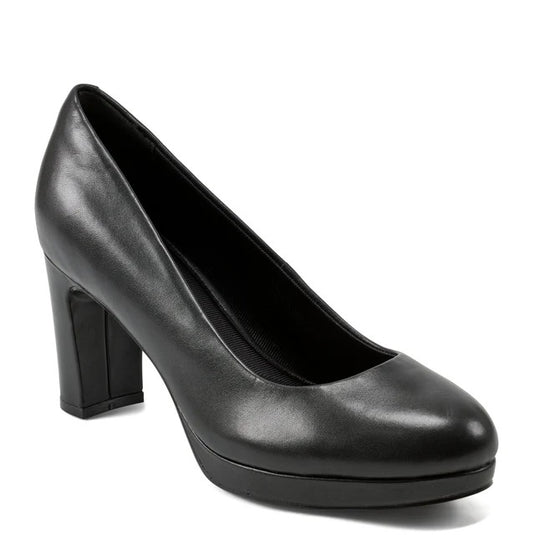 Rockport Women's Carmen Total Motion Platform Pumps Black Leather Rockport Women's Carmen Total Motion Platform Pumps Black Leather
