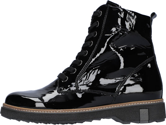 Waldlaufer Women's Kitomi Ankle Boot Black Patent