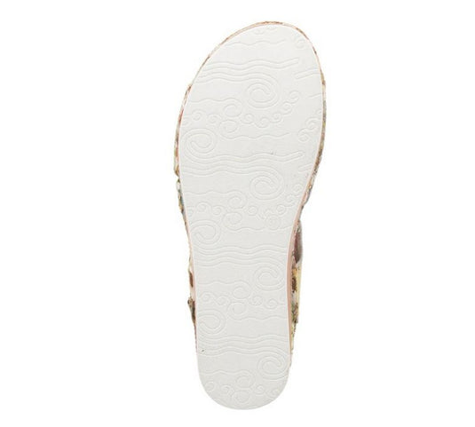 Spring Step L'Artiste Women's Joelina-Dazi Sandals Yellow Multi Leather Combo Spring Step L'Artiste Women's Joelina-Dazi Sandals Yellow Multi Leather Combo