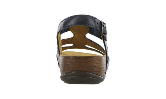 SAS Women's Clover T-Strap Sandal Navy Multi SAS Women's Clover T-Strap Sandal Navy Multi