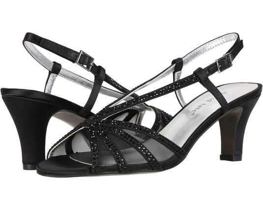 David Tate Women's Refined Black Satin David Tate Women's Refined Black Satin