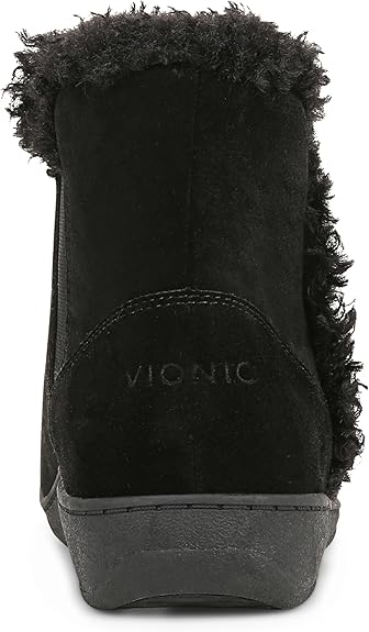 Vionic Unwind Booties Women's Black Suede Vionic Unwind Booties Women's Black Suede
