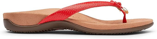 Vionic Women's Bella Toe Post Sandal Cherry Vionic Women's Bella Toe Post Sandal Cherry