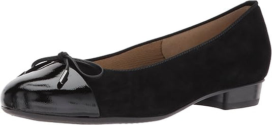 ARA Women's Betty flat shoe Black Suede ARA Women's Betty flat shoe Black Suede