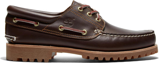 Timberland Men's Authentic 3-Eye Lug Handsewn Boat Brown Timberland Men's Authentic 3-Eye Lug Handsewn Boat Brown
