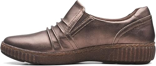 Clarks Women's Magnolia Faye Slip on Shoe Bronze Clarks Women's Magnolia Faye Slip on Shoe Bronze