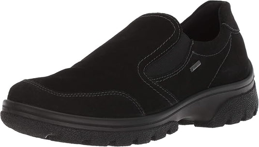 ARA Women's Shanaya Gore-tex Slip on Shoe Black Suede
