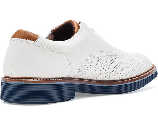Johnston & Murphy Tyson Perfed Plain Toe Men's - White Johnston & Murphy Tyson Perfed Plain Toe Men's - White