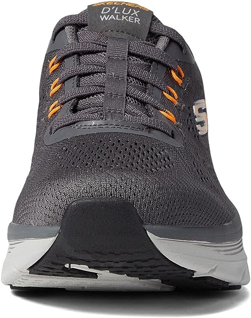 Skechers Men's Relaxed Fit: D'Lux Walker Commuter Sneaker Charcoal/Orange Skechers Men's Relaxed Fit: D'Lux Walker Commuter Sneaker Charcoal/Orange
