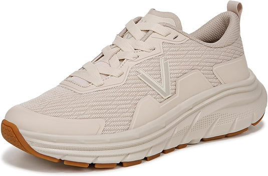 Vionic Women's Walk Max Lace Up Sneaker Parchment Linear Mesh Vionic Women's Walk Max Lace Up Sneaker Parchment Linear Mesh