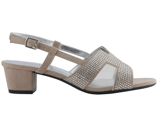 David Tate Women's AMBER Sandals Champagne Nova Suede David Tate Women's AMBER Sandals Champagne Nova Suede