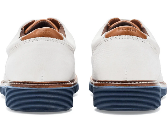 Johnston & Murphy Tyson Perfed Plain Toe Men's - White Johnston & Murphy Tyson Perfed Plain Toe Men's - White