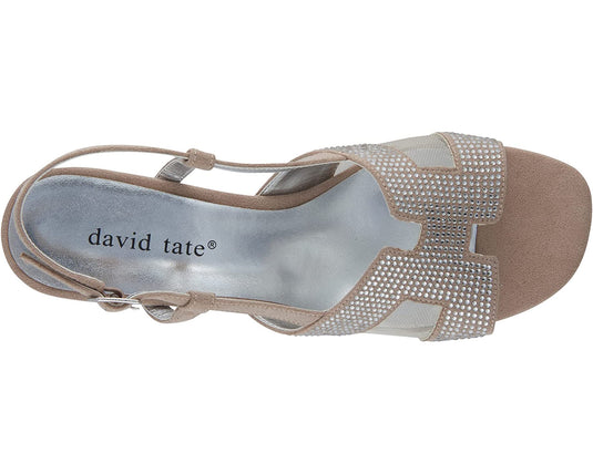 David Tate Women's AMBER Sandals Champagne Nova Suede David Tate Women's AMBER Sandals Champagne Nova Suede